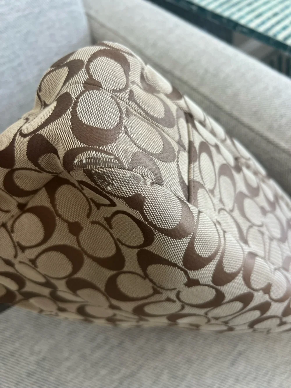 Coach y2k vintage Signature Soho Lynn Hobo Shoulder Bag F17094 Brown - Picture 11 of 15